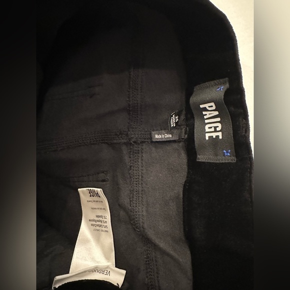 Paige Verdugo Ankle black velvet pants - Picture 5 of 7